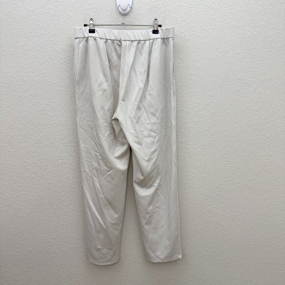 Eileen Fisher Flex Tencel Ponte Bone Slouchy Pull On Ankle Pant Womens sz Small - Picture 6 of 10